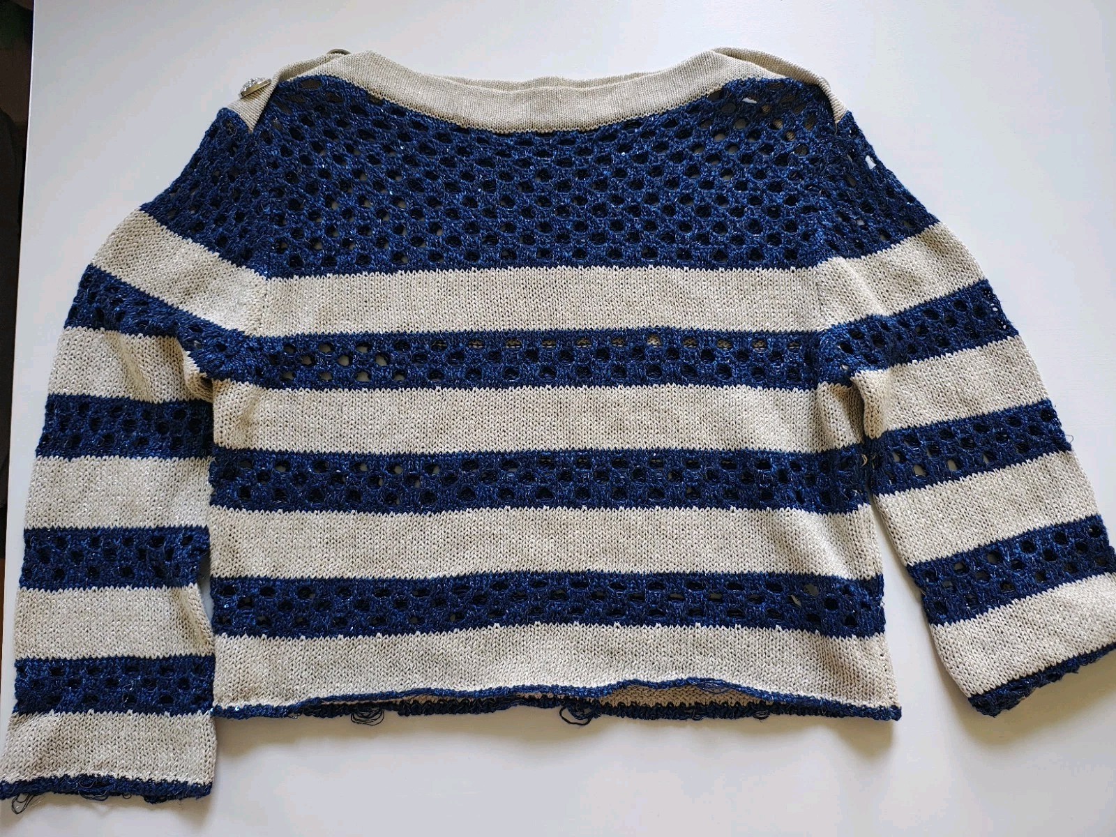 Metallic Sweater Top