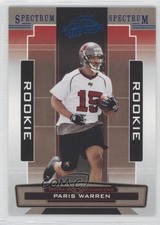 2005 Playoff Absolute Memorabilia Rookie Spectrum Blue Paris Warren #188 0o9