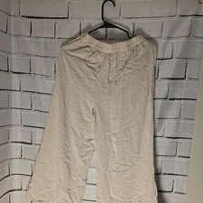 Miley-molly Women's Cream and White Trousers