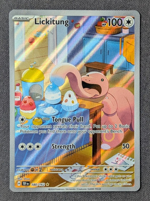 Lickitung 180/162 Scarlet Violet Temporal Forces Trainer Card NM Pokemon TCG