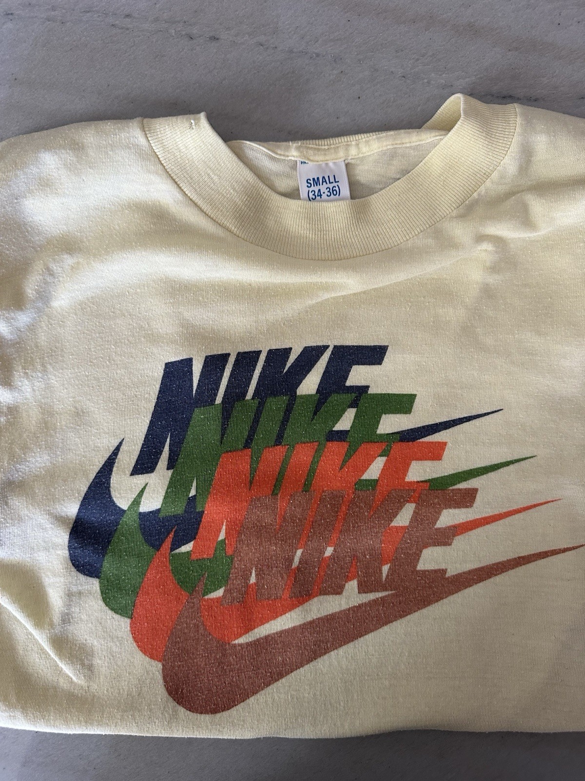 Vintage OG Nike 70’s Quad Swoosh Stack Super Thin Soft 50/50