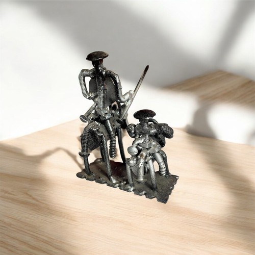 Don Quixote/Quijote Und Sancho Pancer Metal Sculpture - Bild 2 von 9