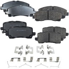 Front and Rear NAO Brake Pad Set For 2015-2020 Acura TLX 4-Wheel Set