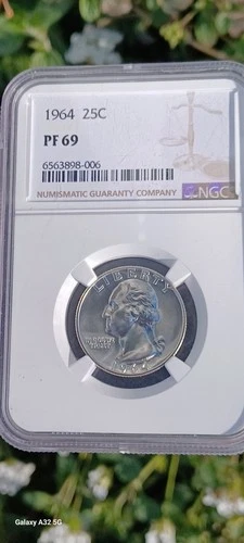 1964 Proof Washington Quarter Silver PF69 NGC