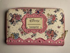 Loungefly Disney Princess Tattoo All Over Print Zip Around Wallet 6 x 4
