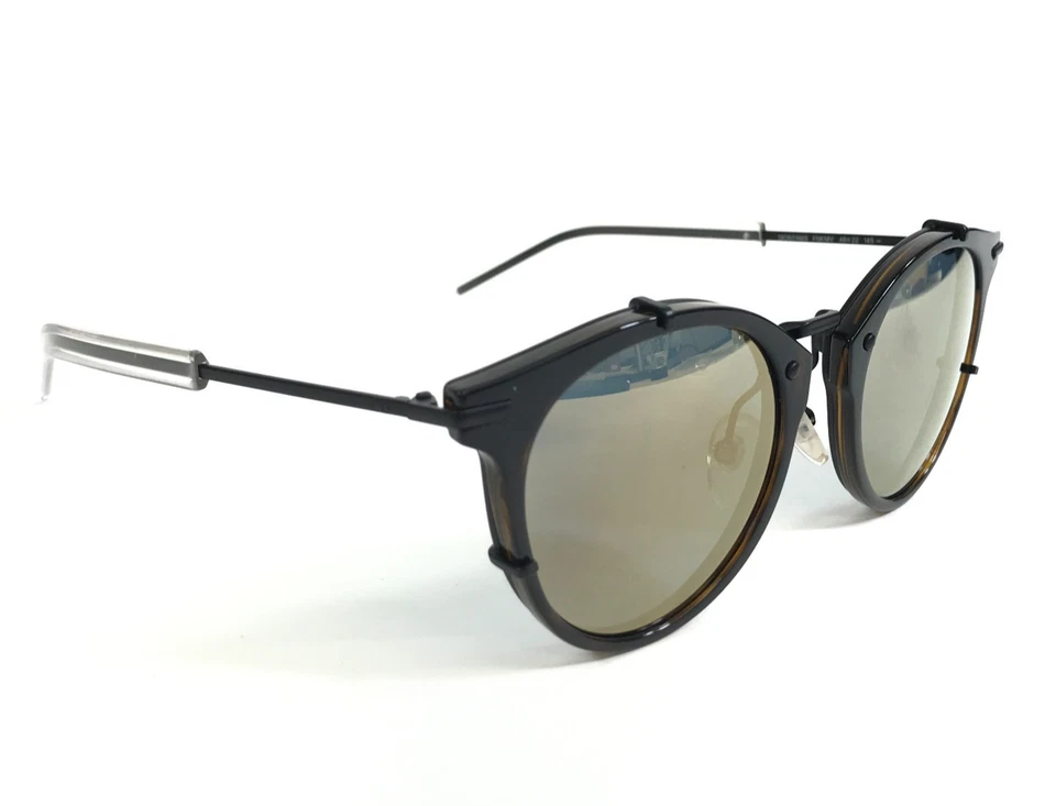 Gafas de sol Dior Homme DIOR0196S FNKMV negro marrón montura con lentes espejadas marrones Foto 2 de 4