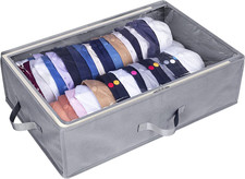Baseball Caps Storage Box Hat Organizer Clear Zipper Case Holds up to 50 Caps, L