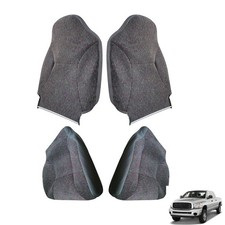 Seat Cover Mist Gray Cloth Driver Passenger for 1998-2002 Ram 1500 2500 3500