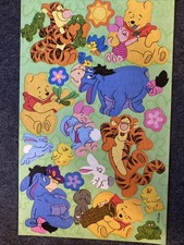 Vintage WINNIE THE POOH Sandylion Sticker Sheet Scrapbook Planner Craft Stickers