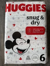Huggies Size 6 Diapers, Snug Dry Baby Diapers, Size 6 35 lbs , 92 Count ...