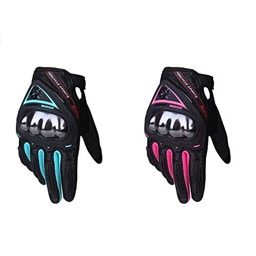 Breathable Touchscreen Women's Motorcycle Gloves with Armor and Anti-Skid Design