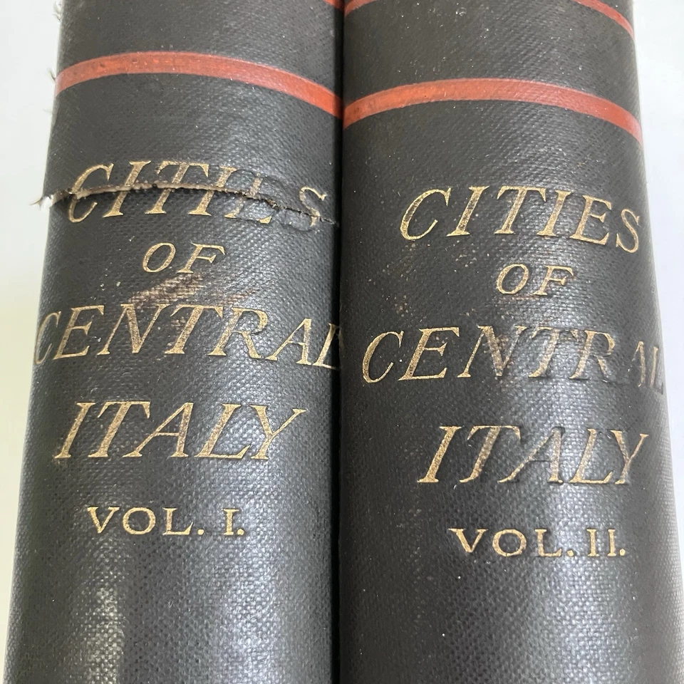 Cities of Central Italy - Augustus J. C. Hare - Volumes I & 2 Hardcovers 1st Eds - Image 3 of 4