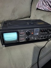 SHARP 5P-27H Rare Vintage Portable TV Cassette Radio. read description please 