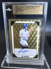 2024 Leaf Metal  Joey Loperfido - Super  Prismatic Gold Auto Pre Prod Proof 1/1