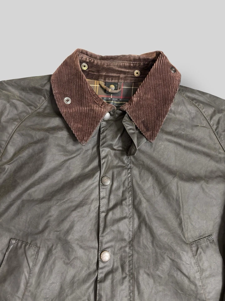 Barbour Classic Bedale Giacca Cera Uomo C48 / 122 cm Oliva - Immagine 3 di 4