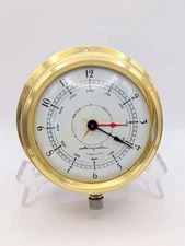 Vintage Brass Airguide Clock 7 Jewels 8 Day Military Time Maritime Nautical Gift