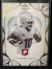 2024 Leaf Trinity Lot Of 4 Gold Foil Tyreek Hill Edgerrin James Drones Benson