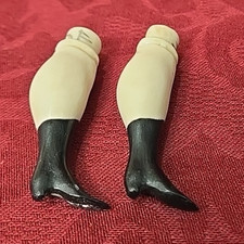 Vintage Pair of Bisque Doll Legs