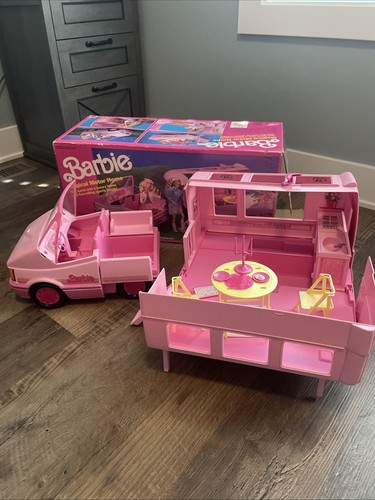 Vintage 1988 Mattel Barbie Magical Motor Home Camper Zubehör & Box - Bild 1 von 23