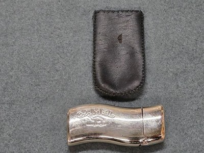 Camel Feuerzeug Hülle mit BIC   Lederetui   funktioniert