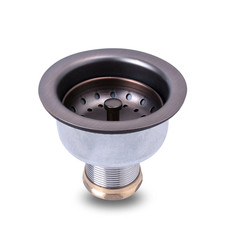 Varnahome 3-1/2 Deep Cup Kitchen Sink Drain Assembly 304 Stainless Steel
