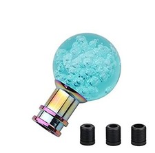 Gear Shift Knob Round Ball Shift Knob Crystal Transparent Bubble Gear Blue