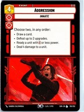 Aggression (155/252) - Spark of Rebellion (SOR) - Legendary Normal - NMOpens in