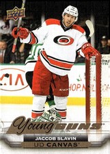 2015-16 Upper Deck UD Canvas Young Guns C231 Jaccob Slavin Carolina Hurricanes