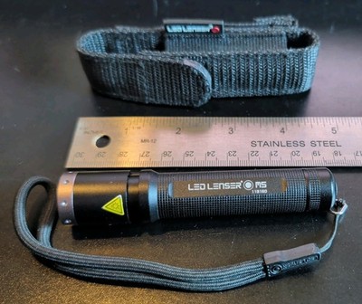 Led Lenser M5 Flashlight and Case - For Parts