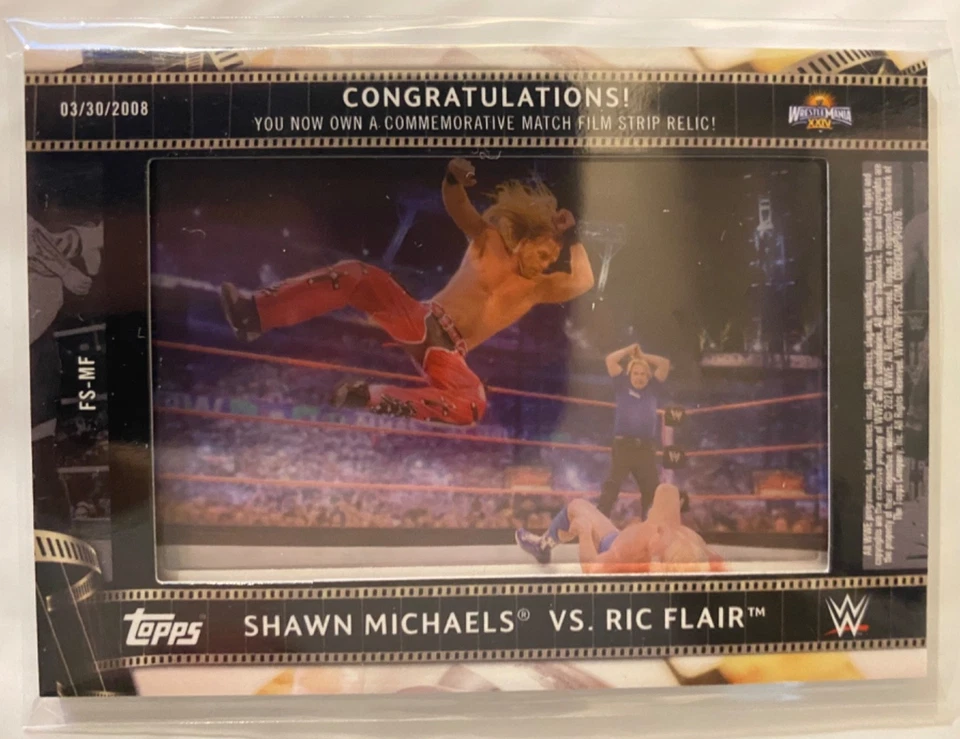 Shawn Michaels - 2021 WWE Topps Film Strip Relic Card#FS-MF Serial #142/299 - Image 3 of 3