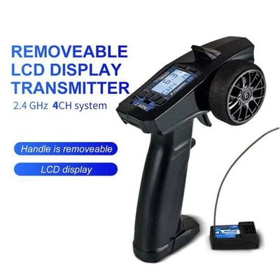 2.4G 4CH RC Transmitter Remote Controller+Receiver LCD for RC Car Crawler a