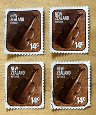 New Zealand Postage Stamp Lot Of 4 Kotiate 14c 1976