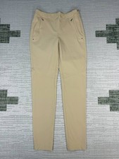 Rlx Ralph Lauren Golf Pants Women 4 Beige Nylon Stretch Mid Rise Skinny Athletic