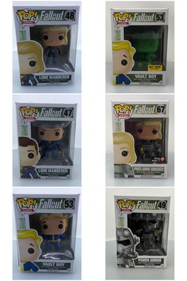 Funko Pop! Lot of 6 Games Fallout Lone Wanderer Vault Boy Power Armor Female