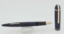 Eversharp Skyline Blue w/Gold Trim Fountain Pen - 14kt Fine Nib - 1940's