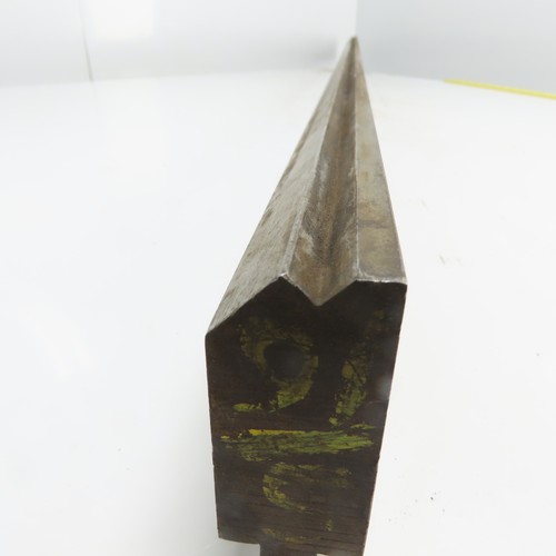 77-5/16" Long Press Brake 90° V-Forming Angle Die Block 1/2" Tang 3-1/4" Tall - Picture 3 of 10