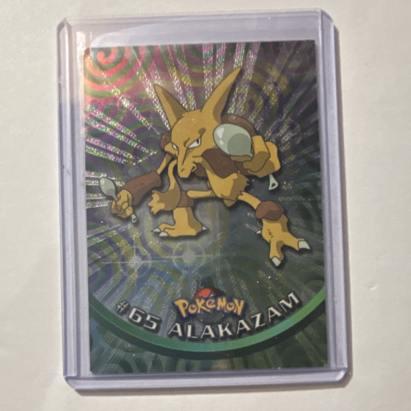 Topps TV Animation Edition #65 Alakazam Holo Rare Holo Card English Pokemon TCG