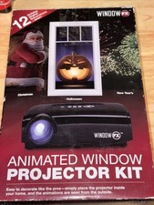 Window FX Animated Window Projector Kit Christmas Halloween 12- Holiday Scenes 