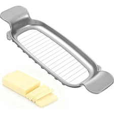 Stainless Steel Cheese Slicer Cutter for Butter Fruit Eggs Soft Foods with