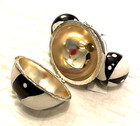 DISNEY BLACK AND WHITE MICKEY MOUSE EARS GLITTERY ORNAMENT-NEVER USED! — photo 7
