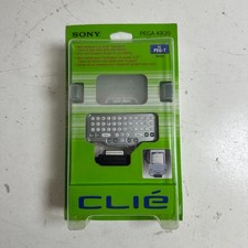 Mini tastiera compatta Bluetooth QWERTY argento vintage Sony Clie PEGA-KB20