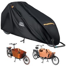 KEMIMOTO Bike Cover Outdoor 420D Heavy Duty for Adult 2 Wheel Cargo Bicycles Wat