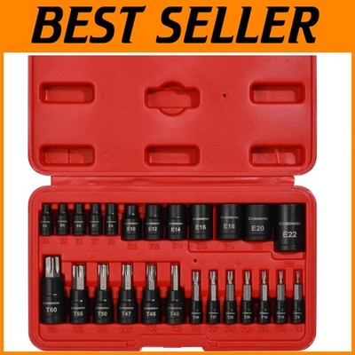 Comprehensive Torx Bit and External Socket Set