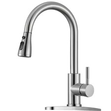 Modern 3 Spray Mode Single-Handle Pull-Down Sprayer Kitchen Faucet with Lead-Fre