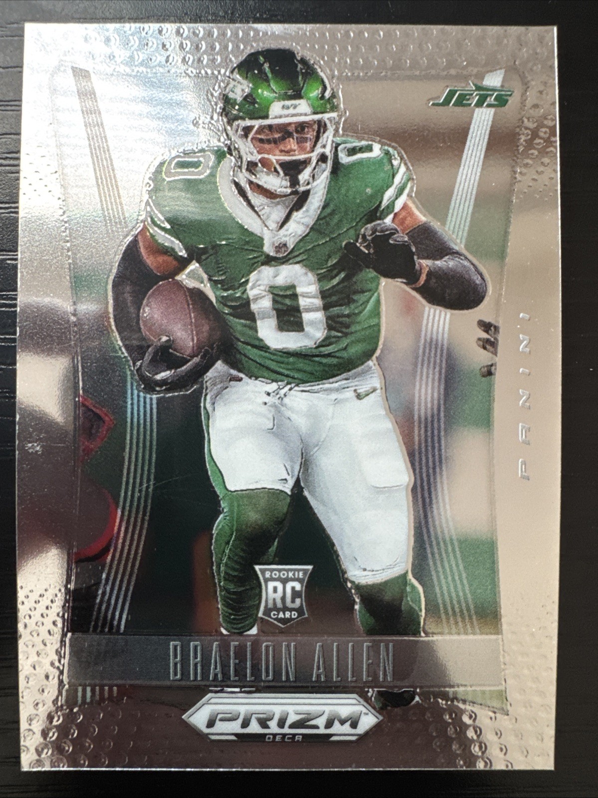 2024 PRIZM DECA BRAELON ALLEN ROOKIE FOOTBALL CARD JETS NFL 233 panini rc