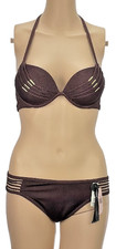 VICTORIA'S SECRET SWIM SUIT SET PUSH UP BIKINI TOP 32B MEDIUM BRAZILIAN BOTTOM