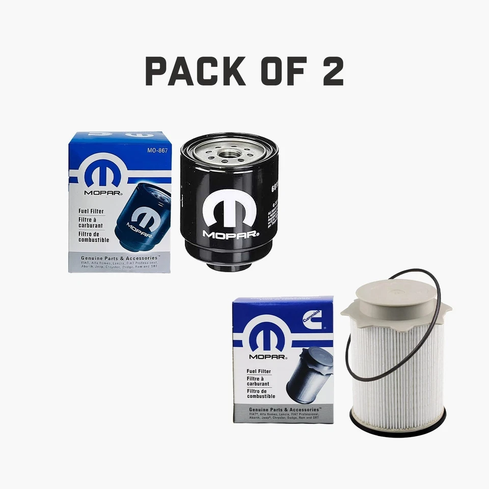 Conjunto separador de água filtro de combustível diesel Dodge Ram 6,7 litros 2013-18 Mopar fabricante de equipamento original - Imagem 2 de 4