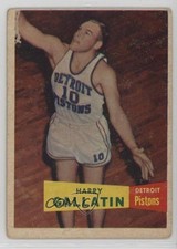 1957-58 Topps Harry Gallatin 62 Rookie Rc Hof 0ls