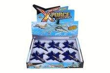 BOX OF 6 X-FORCE COMMANDER US NAVY F18 HORNET BLUE ANGELS 6.5" DIECAST JET 51300