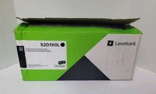 Genuine Lexmark 52D1X0L Black Genuine Extra High Yield Toner Cartridge Open Box